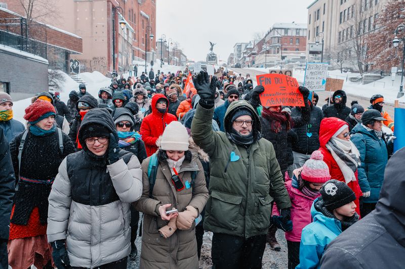 Mobilisation contre l’abolition du PEQ : une forte participation à Sherbrooke